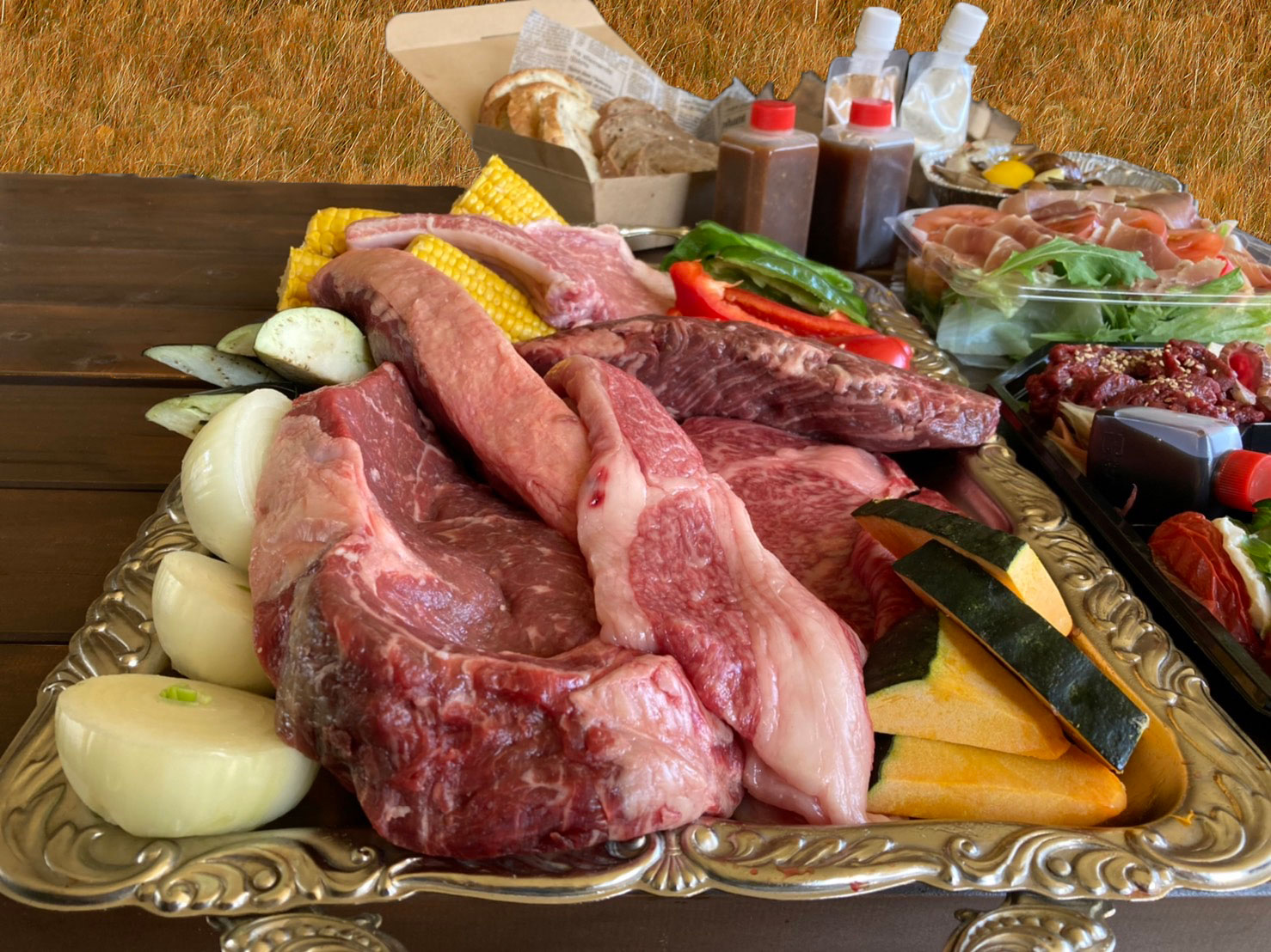 里山グリルBBQ食材特設