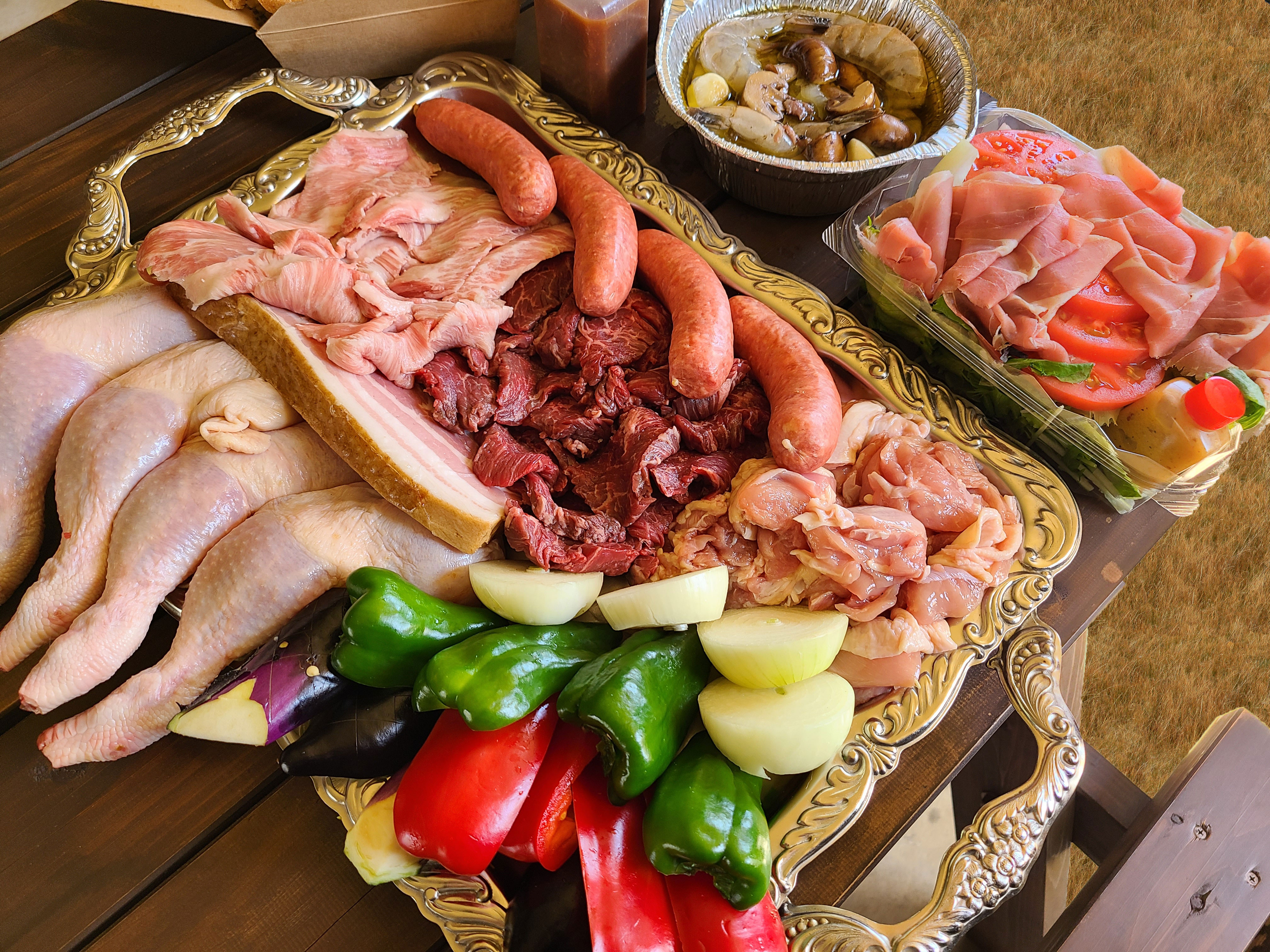 里山グリルBBQ食材特設