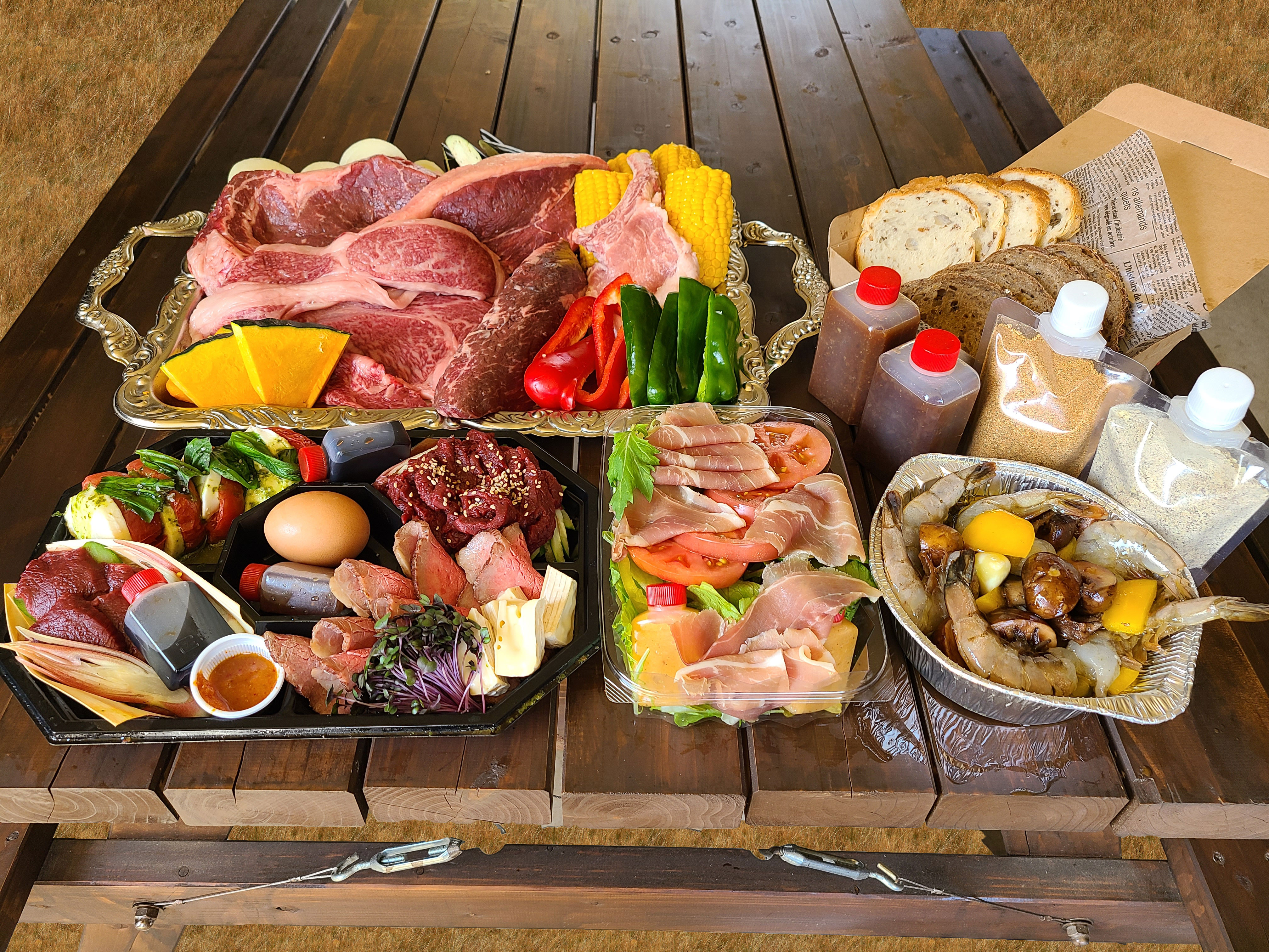 里山グリルBBQ食材特設